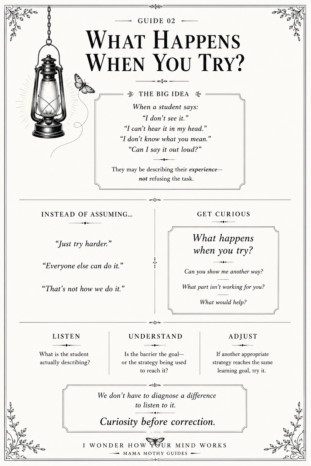 Guide 02 – What Happens When You Try?