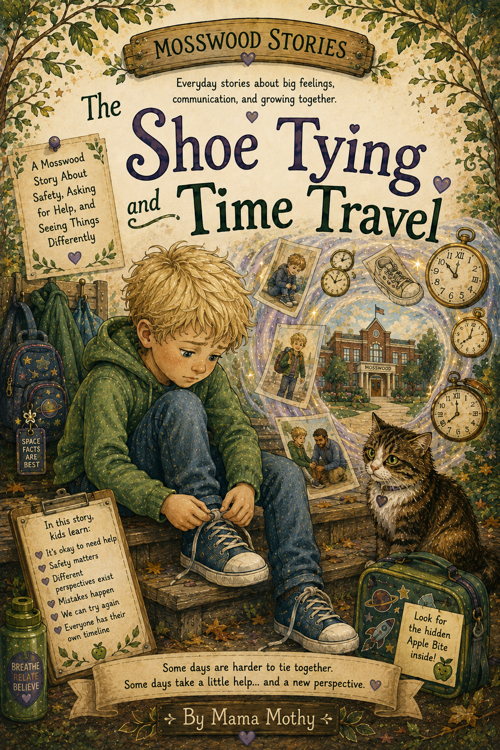 The Shoe Tying and Time Travel — A Mosswood Story, by Mama Mothy