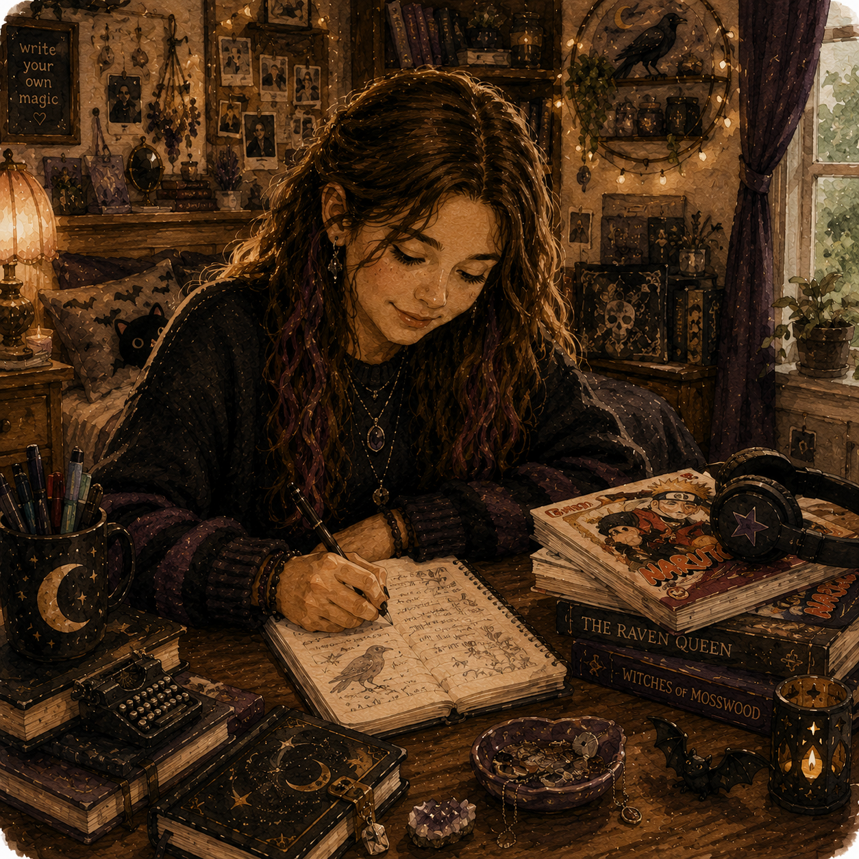 Hailey — Mosswood character illustration